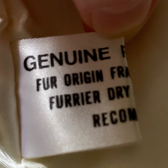 VTG Genuine Rabbit Fur Mademoiselle Jacket M - Picture 9 of 10